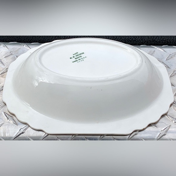 Mid Century Vintage W S George Blushing Rose Dalrymple LIDO Oval Vegetable Bowl - Picture 9 of 16